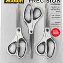 Scotch Precision Ultra Edge Scissors, 8 inch scissors 3-8 inch scissors/pack