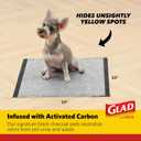 Glad for Pets Activated Carbon Dog Training Pads with Anti-Microbial Technology, Odor Eliminator Pee Mats for Dogs, 6-Layer Leak-Proof Heavy Duty Indoor Puppy Potty Pads, 23 x 23 Inches, 30 Count