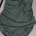 Ekouaer Women's One Piece Swimsuit Ruched Tummy Control Bathing Suits Vintage Retro Push Up Swimwear, Size: XL