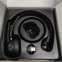 Bluetooth Headset, Wireless Headphone with AI Noise-Canceling Microphone On Ear Wireless Headset with USB Dongle for Computer Office (Black)