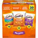 Goldfish Crackers Big Smiles Variety Pack with Cheddar, Colors, and Pretzels, Snack Packs, 30 Ct (EXP 02/21/27)