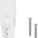 2573609 Style Replacement Thumb Latch for Gliding Patio Doors  Durable Zinc Alloy Sliding Door Lock with Color-Matched Screws is Sliding Door Lock Replacement White