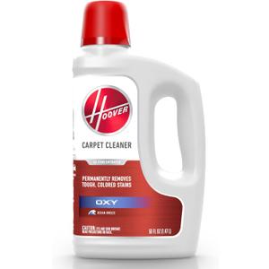 Hoover Oxy Carpet Cleaner Solution, 50 oz., Ocean Breeze Scent, Deep Cleaning Carpet Shampoo Solution, Removes Tough Colored Stains from Carpet and Upholstery, Pair with Hoover Carpet Cleaner Machine (50 Fl Oz (Pack of 1))