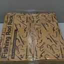 Ghosthorn Fishing Rod Holders for Garage 360 Degree Rotating Fishing Pole Rack, Floor Stand Holds up to 16 Rods Wood Fishing Gear Equipment Storage Organizer, Fishing Gifts for Men Women