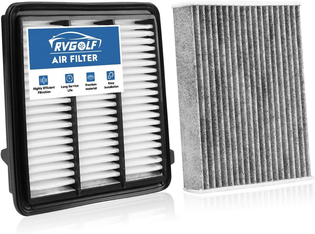 Engine+Cabin Air Filters Fit Honda Civic 22-26, Accord 23-25, CR-V CRV 23-26 (ALL ONLY FIT 1.5L, Not for Hybrid 2.0L) Engine Filter Replace Cabin Filter Accessories# CF11182 17220-64A-A00