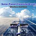 30FT Reach Solar Panel Cleaning Brush Kit with 5-24FT Telescoping Pole, 40FT Hose, 20" Water Fed Brush, Soap Dispenser, Cobweb Duster, Squeegee & High Ceiling Duster