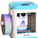 Geeetech 3D Printer for Kids & Beginners, High-Speed Mini 3D Printer, Auto-Leveling, Fully Open Source Pre-Assembled STEM Learning Tool, 3.94x4.33x3.94in Print Size for Home/School (No WiFi) (Blue-White)