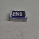 Timex Alarm Clock with Temperature Sensor and Large Display, Battery Operated for Bedroom Runs on 3 AAA Batteries (T108BC) (T108), Black