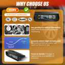 Solar RV TPMS Tire Pressure Monitoring System 4 External Sensors + Solar & USB Dual Power, 0-9.9BAR/0-144 PSI, Color LCD Monitor, 6 Alram Modes, Real-Time TP for RV/Trailer/Truck