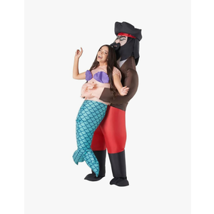 Morph Costumes Inflatable Mermaid Costume for Men and Women, Pirate Theme Inflatable Outfit for Parties and Events, One Size