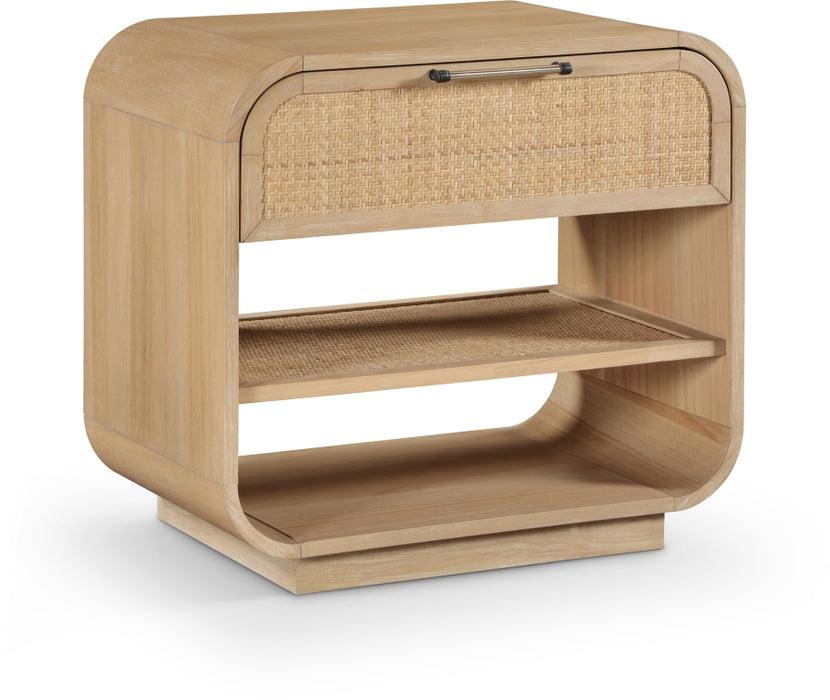 Meridian Furniture - Windsor Rubberwood Nightstand - 66072Natural-NS