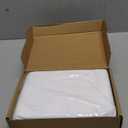 Luxury Hotel Tailored Bed Skirt, Box Pleats, 14 Inch Drop, Full, White