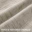 decorUhome Light Brown Chenille Euro Sham Throw Pillow Covers 22x22 Set of 2 Textured Soft Cozy Slubby Couch Pillow Covers Modern Farmhouse Boho Decorative Pillow Cases for Bed Sofa Living Room