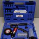 YSTOOL Hand Held Vacuum and Pressure Pump Brake Clutch Fluid Bleeder Tool Kit Oil Change Power Steering Fluid Bleeding Set with Pressure Gauge Jar Adapters for Auto Car Truck Motorcycle Use Blue Case