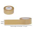 TooCust Kraft Paper Tape Self Adhesive,2" X55YD,Brown Paper Tape, Biodegradable Brown Packing Tape,Paper Packing Tape with Strong Adhesive,1 Roll