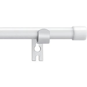 Alskarhem White Curtain Rods for Windows 30 to 45 Inch,5/8 Inch Small Curtain Rod Set With Brackets