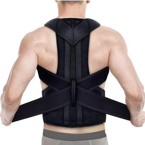3-in-1 Posture Corrector for Men & Women | Adjustable Back Brace with Lumbar & Upper Back Support | Spine Alignment, Shoulder Straightener & Pain Relief | Breathable Full Back Support Brace (Black)