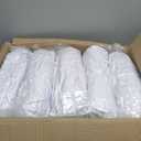 Trlyc Spandex Folding Chair Covers 100 Pcs Universal Fitted Dining Chair Cover Stretchy Slipcovers for Wedding Party Banquet Flat-Front Chairs Covers (White)