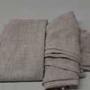 YoungsTex Extre Long Linen Curtains 102 Inch Long for Living Room Linen Textured with Bronze Grommet Burlap Drapes Light Filtering, Natural, 2 Panel, 52 X 102 Inch