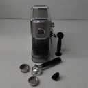 20Bar Espresso Machine, Compact Espresso Maker with Milk Frother, Stainless Steel Coffee Machine for Cappuccino&Latte, 42oz Water Tank, Visible Pressure Gauge, Home&Office, Silver