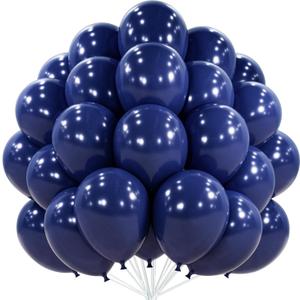 PartyWoo Navy Blue Balloons 100pcs 12 Inch Dark Blue Latex Helium Balloons for Graduation New Year Wedding Sports Theme Boy Baby Shower Men Birthday Bachelorette Party Decorations Blue-Z90