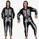 Funziez! Slim Fit Adult Onesie - Animal Halloween Costume - Plush Unisex One Piece Cosplay Suit for Women and Men XL