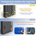 Mattress Bags for Moving and Storage, Heavy Duty Tarp Reusable Storage Bag,Easy Carrier Mattress Moving Cover (King Size) (Gray)