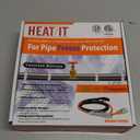 HEATIT Water Pipe Heat Tape - Prevent Freezing & Easy Installation for Metal & Plastic Pipes, CSA & ETL Certified Heat Trace Cable, All-Weather Protection, Trusted Choice HISD 3ft, 7w/ft, 120V