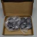 PATIKIL Office Chair Wheels Replacement 5/16", 8 Pcs Nylon Heavy Duty Office Furniture Casters Wheels with Universal Wheel for Hardwood Floor Carpet, Black(Standard Stem)