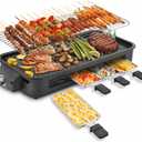 Pukomc Electric Indoor Grill,2 in 1 Indoor Grills for Kitchen