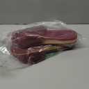 COFACE Womens Slippers with Arch Support Comfy Open Toe Fuzzy Woman House Shoes Plantar Fasciitis Orthotic Ladies Slippers Indoor (Size 9, Winered)