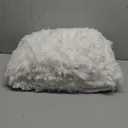 EMME Plush Shaggy White Duvet Cover Set Queen Size 3 Pieces Luxury Fuzzy Comforter Cover Set, Soft Faux Fur Fluffy Winter Bedding Set (White, Queen)