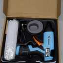 Cordless Hot Glue, GoGonova 15s Fast Preheating 5Ah Built-in Battery Hot Melt Glue, Smart Power-Off, Kit with 25 Pcs Premium Mini Glue Sticks and USB-C Charging Port (Blue)