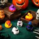 Honoson 36 Pcs Halloween Mini Rubber Ducks Bulk Rubber Duck Bath Toy for Birthday Gifts Shower Party Favors Activity Birthday Decoration Rewards