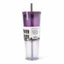Manna™ Axel™ Plastic Tumbler & Straw Set - Purple, 24 oz