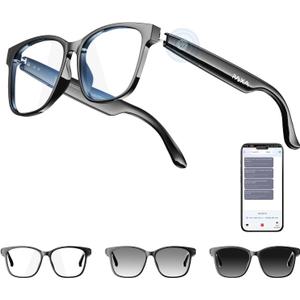PAXA S7Ultra AI Smart Glasses with Photochromic Lenses & 144 Language Translation, Bluetooth 6.0 Polarized Sunglasses with Open Ear Speaker, UV400, Mic for Men & Women, Outdoor Travel Daily Use
