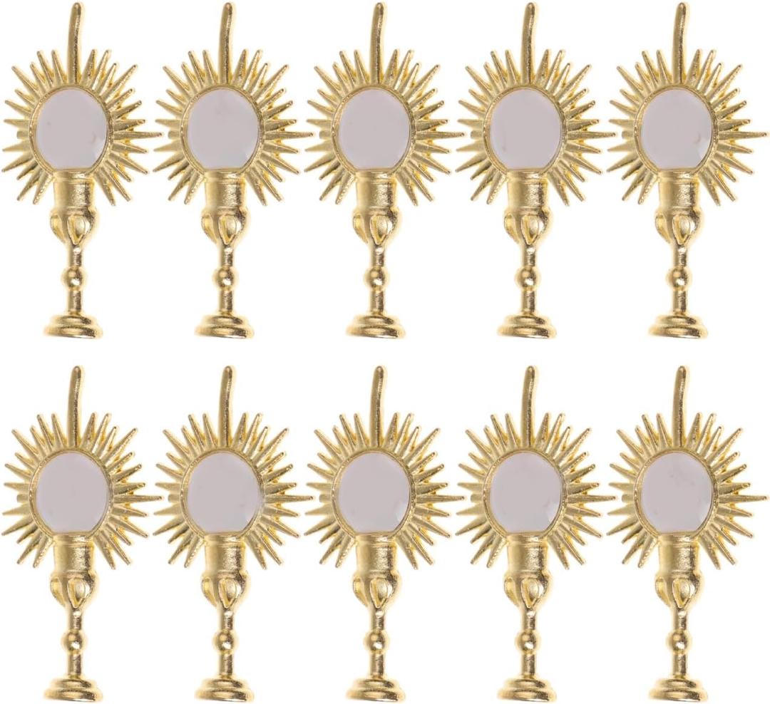 BESPORTBLE Vintage Religious Ornaments Holy-Light Decorations Set 20pcs Topper Decors for Religion Party