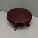 10 Inches Wooden Planter Stand Indoor Chinese Vase Fishbowl Display Stands Asian Vase Pot Traditional Stands for Home Indoor Plants Outdoor Decoration