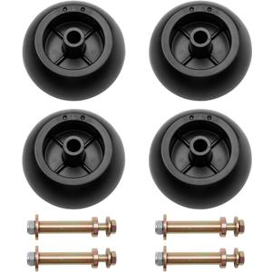 Mower Anti Scalp Deck Wheel Kit Set of 4 Compatible with Bad Boy 022-5234-98 Exmark 103-4051 103-7263 & Many Bore 5/8" Wheel Size