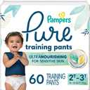 Pampers Pure Protection Training Underwear, Unisex, Size 2T3T, 60 Count, Premium, Hypoallergenic, Soft, Absorbent