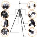 GEXWORLDWIDE GEX 63" Heavy Duty Mannequin Tripod Stand for Wig Cosmetology Training Practice Doll Manikin Head Tripod Wig Stand With Travel Bag (Black)