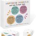 Happiness Chemicals Building Block Puzzle Sign, Mental Health Office Decor, Inspirational Gift, School Counselor Sign Therapist Office Art Decorations, for Therapist Office Living Room Bedroom 3 Pack
