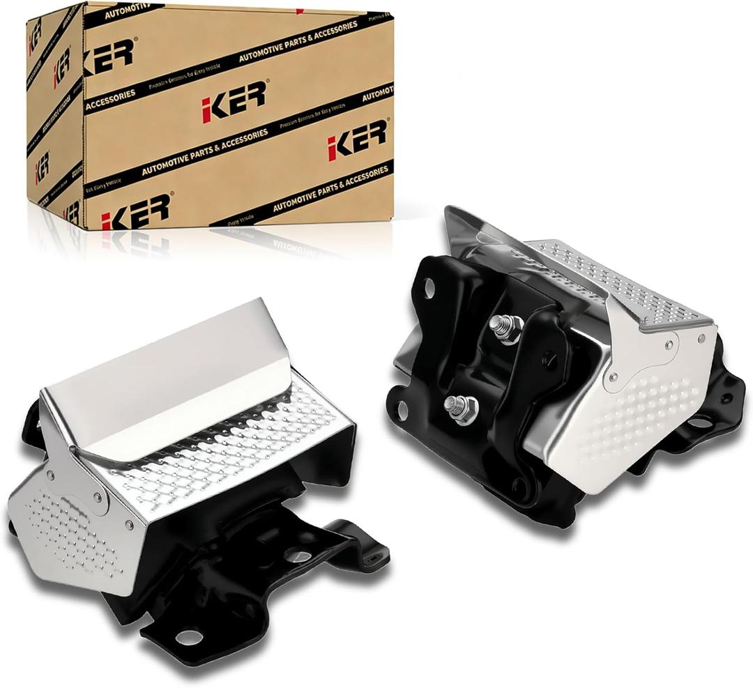 2PCS Engine Motor Mount Kit with Heat Shield Right Left Engine Trans Mount Compatible with GMC Sierra Yukon / Chevrolet Tahoe Silverado Suburban / Cadillac Escalade 2007-2014 Replace 15854941 A5365HY