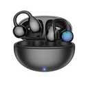 AI Language Translation Earbuds, LCD Touch Screen OWS Real-Time Translator for 144 Languages & Accents Headphones Translator Ideal for Travel Business Learning Translation Device Earphones(Black)