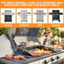 Grease Tray with Catch Pan for 3/4/5/6 Burner Gas Grills, 23.6"to 31.6"