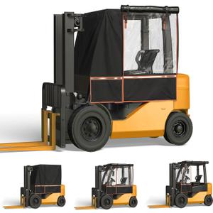 2026 Upgraded Forklift Cover, EVA Transparent & 600D Oxford Material, UV Protection, Indoor/Outdoor Use, 57" Top 45" L×40" W×52" H, Fits Up to 6000 lb Forklift