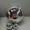 17 Pack Large Disco Ball Small Hanging Mirror Disco Decorations for Party Wedding Dance and Music Festivals Decor Club Stage Props DJ Decoration(12, 8, 6, 4, 3.2 Inch)