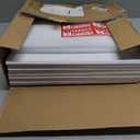 15 Sets Vinyl Record Mailers, 12.5" X 12.5" x 1" LP Shipping Mailer Boxes, White Vinyl Record Shipping Boxes with Foam Pouches, Fragile Stickers