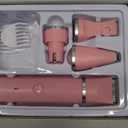 Dog Grooming Clippers Kit-Electric Rechargeable Cat Trimmer Tools-Cordless Quiet Pet Nail Paw Grinder-4 in 1 Multifunctional Low Noise Shaver-Razor for feet Face Ears Toenail EyePink