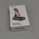 JTEMAN Cell Phone Stand with Bluetooth Speaker, HD Stereo Sound & Anti-Slip Base, Foldable Adjustable Desktop Phone Holder for Home Office, Cool Tech Gadgets Birthday Gifts for Men Women (Black)